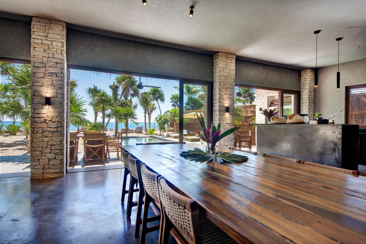Beachfront Villa In Tankah Bay Tulum Exterior foto