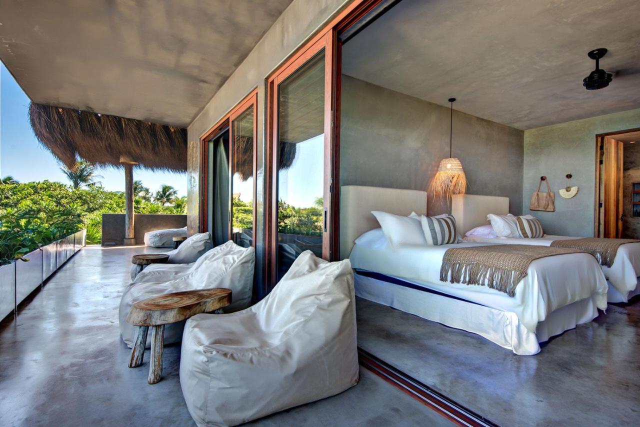 Beachfront Villa In Tankah Bay Tulum Exterior foto